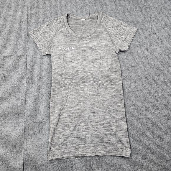 Lululemon Swiftly Tech Shirt Womens 4 ALOHA Gray Short Sleeve Running Training - Picture 1 of 8
